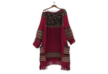 {Zaara} Naima boho sweater *crimson*