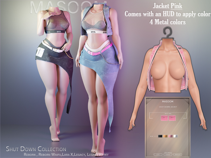 [[ Masoom ]] Shut Down Jacket - Pink