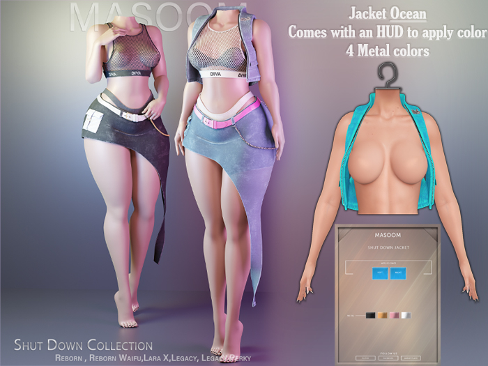 [[ Masoom ]] Shut Down Chaqueta - Ocean