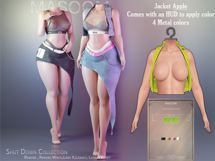 [[ Masoom ]] Shut Down Jacket - Apple