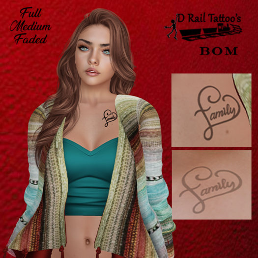 Family Wrapped in a Heart – BOM Layers Included