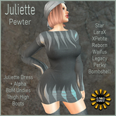 GoodVibes Juliette Pewter Dress