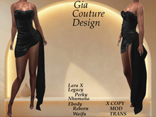 "GCD" Janey Shimmering Cocktail Dress Black