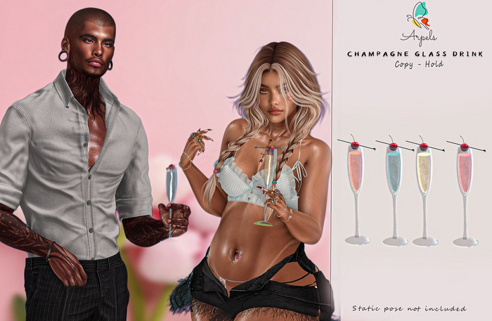 AP CHAMPAGNE GLASS DRINK