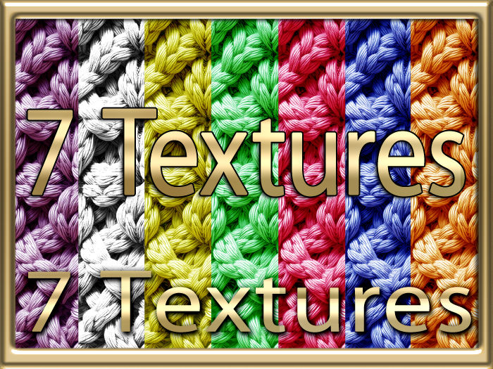 [ Woven Diamond Seamless 02 ] 7 Textures