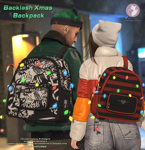 Cattoza - Backlash Xmas Backpack / Brown