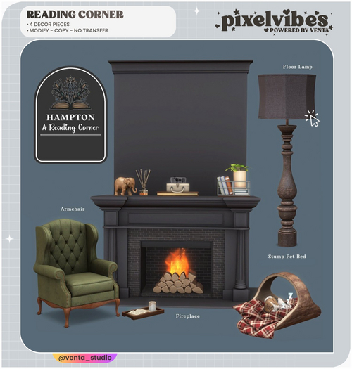 Pixel Vibes - Hampton Reading Corner - Fullpack