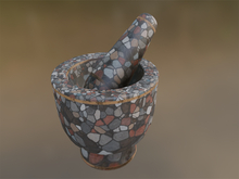 Mortar And Pestle, Mosaic