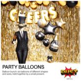 DUST: Party Balloons Bunch - New Year Party / Birthday Party