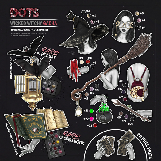 Dots - Wicked Witchy - #1 Bat RARE