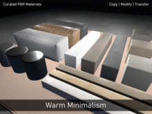 Curated PBR Materials - Warm Minimalism (16 Materials)