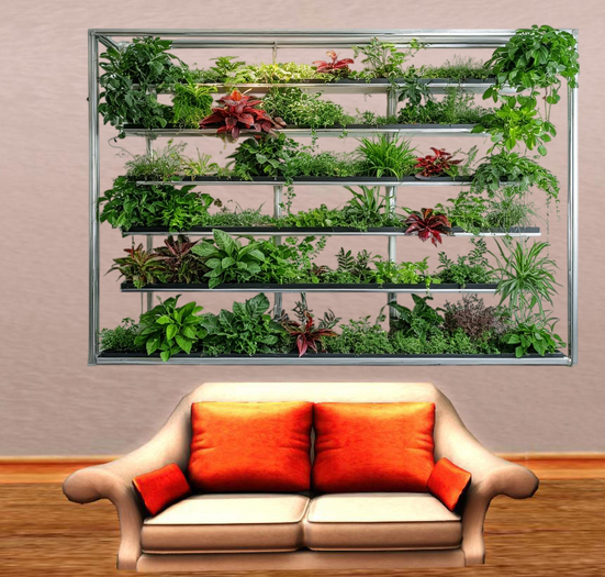 Wall Deco Sticker Mural Vegetation Frame 6