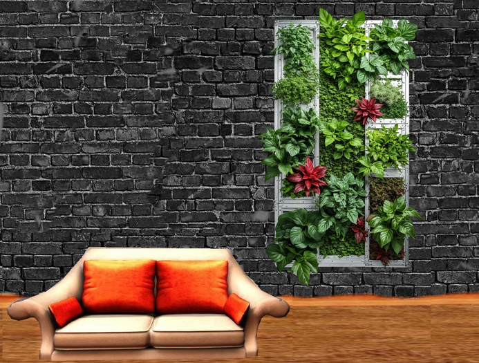 Wall Deco Sticker Mural Vegetation Frame 8