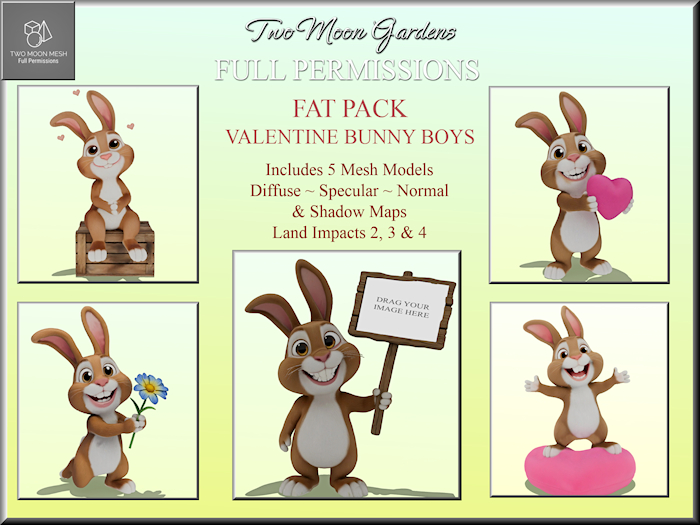 Full Perm Valentine Bunny Boy Fat Pack