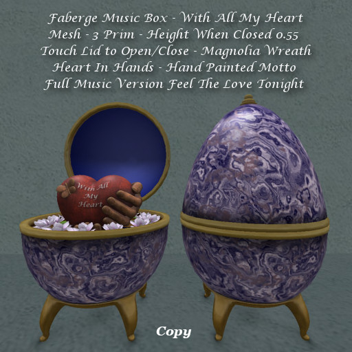 Faberge Music Box With All My Heart1