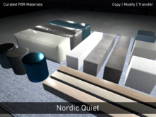 Curated PBR Materials - Nordic Quiet (16 Materials)