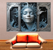 Wall Deco Sticker Mural Water Mermaid sirène 10