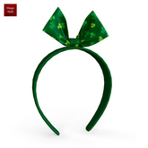 St Patricks Bunny Bow Headband