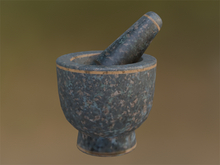 Mortar And Pestle, Granite Sapphire Blue