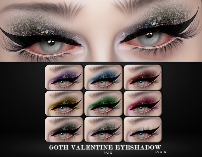 [PAIX] Goth Valentine Eyeshadows - [FATPACK]
