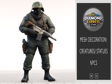 {DE} Military Mercenary Bandit 2- 3D static mesh decoration