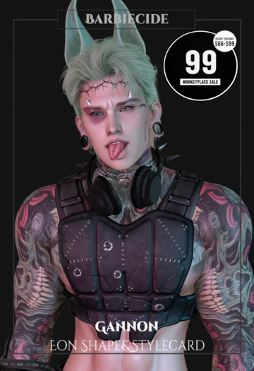 Barbiecide Gannon Shape&Stylecard Shape For Eon
