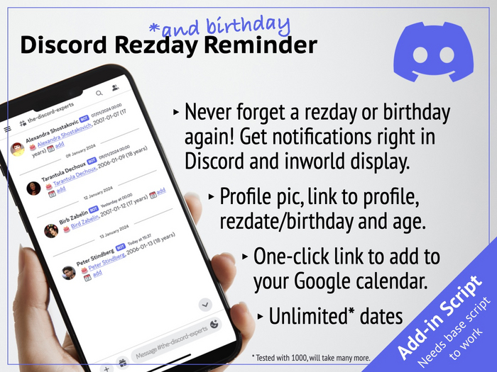 Rezday & Birthday to Discord