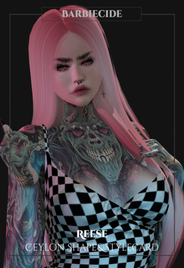 Barbiecide Reese Shape&Stylecard For Ceylon