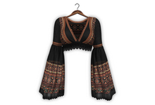 {Zaara} Sasha boho top *kohl*