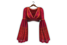 {Zaara} Sasha boho top *crimson*
