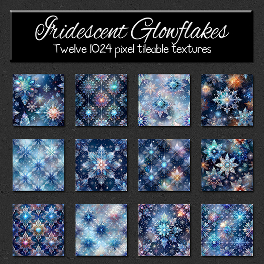 *Wallflowers* Iridescent Glowflakes