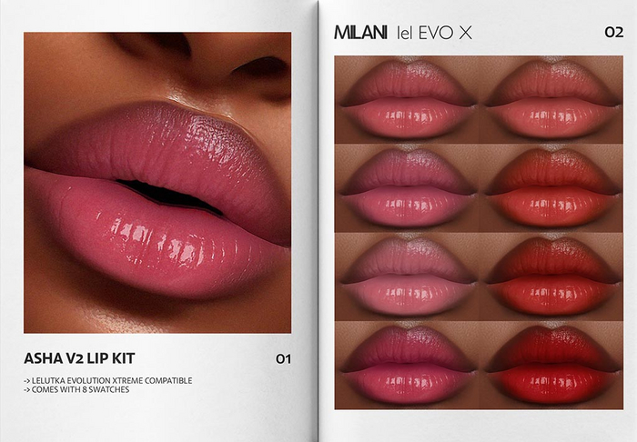 MILANI - "ASHA V2" LIP KIT / DEMO