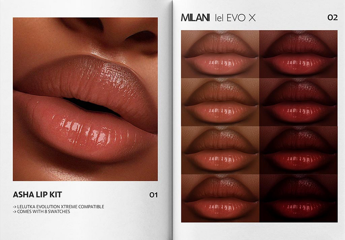 MILANI - "ASHA" LIP KIT / DEMO