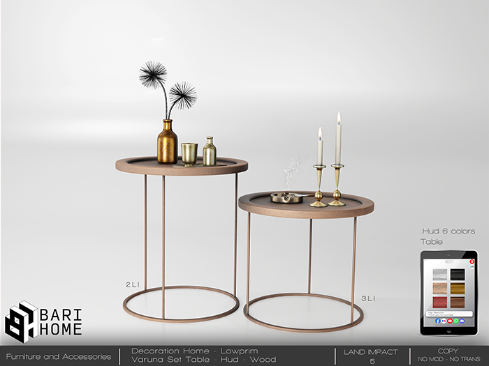 [BARI HOME] Varuna Set - Table