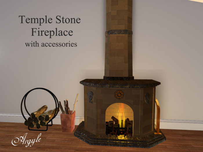 Temple Stone Fireplace