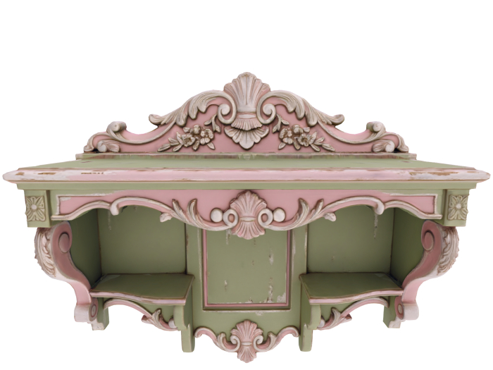 HB: Shabby Chic Distressed Wall Shelf FuLL PERM