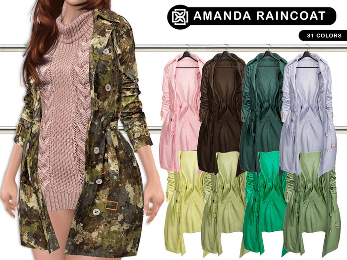 Addams // Amanda Raincoat // FATPACK