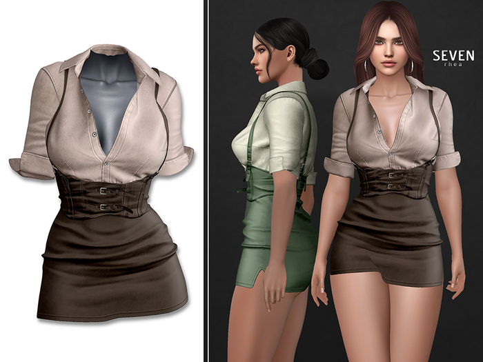 SEVEN - Rhea OUTFIT (brown)