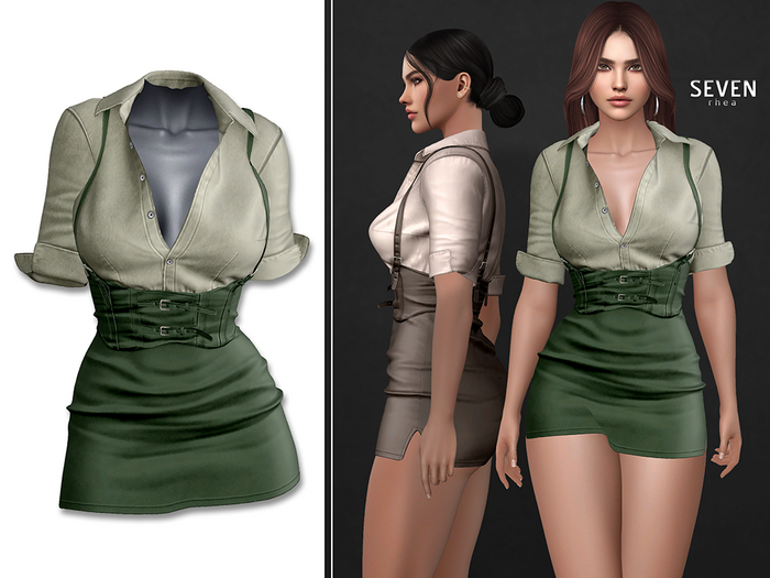 SEVEN - Rhea OUTFIT (green)