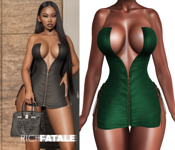 $RICH FATALE - MONICA BODYCON - HUNTER