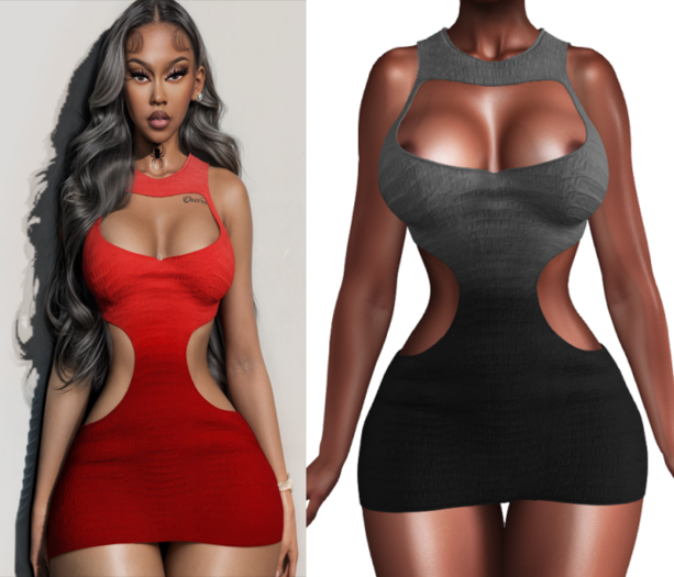 $RICH FATALE - DIONDRIA BODYCON - STONE
