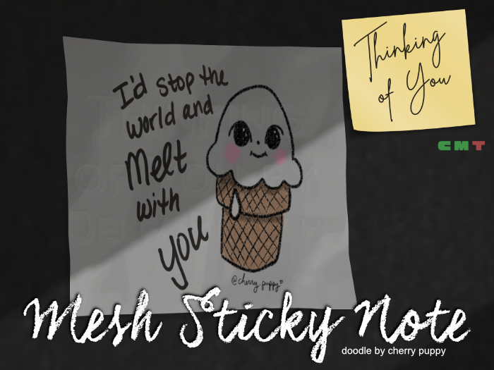 MELT WITH YOU - Thinking of You Sticky Note