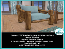 DB WINTER'S NIGHT CHAIR BENTO SINGLES  add me