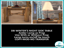 DB WINTER'S NIGHT SIDE TABLE  add me