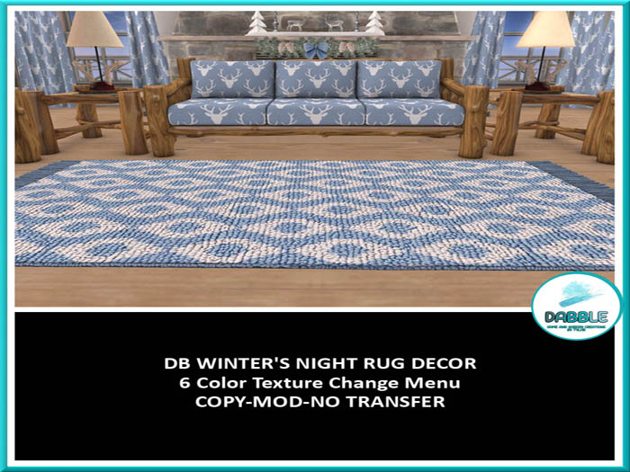 DB WINTER'S NIGHT RUG DECOR  add me