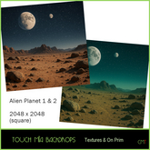 TOUCH MIA Backdrops - Alien Planet 1 & 2