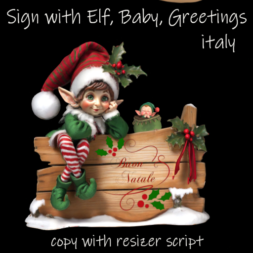 C.M.D. - Elf w. baby Sign Italy New VB