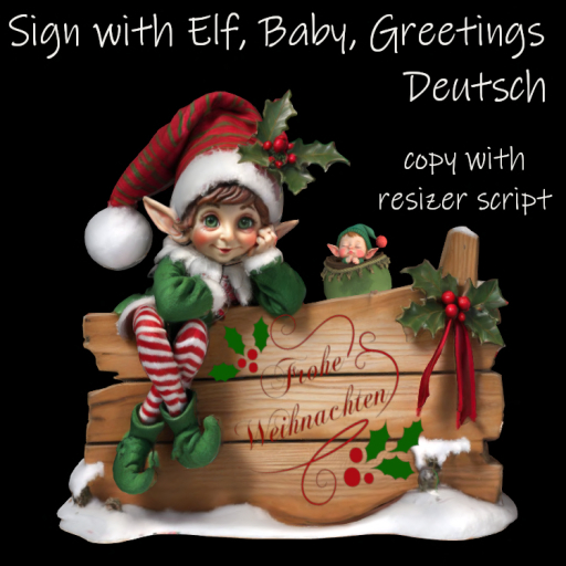 C.M.D. - Elf w. baby Sign deutsch New VB