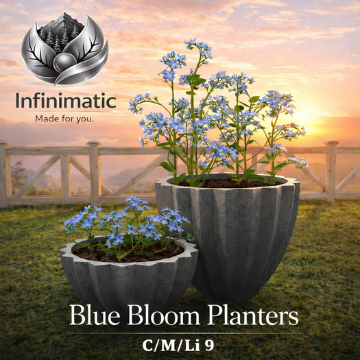 Blue Boom Planters (add)