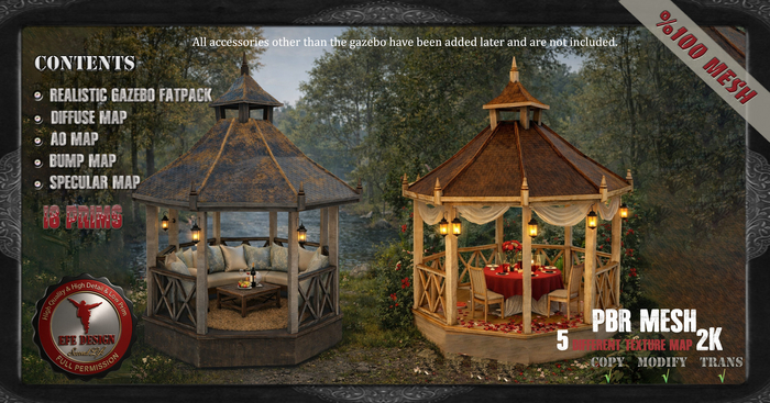 (Efe Design) Realistic Gazebo Fatpack Full perm